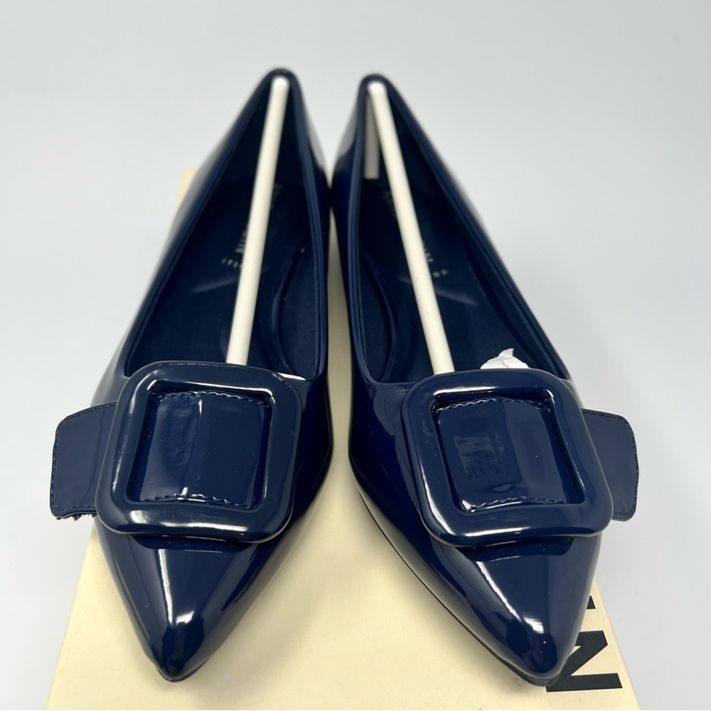 Anne Klein Navy Patent Loafers